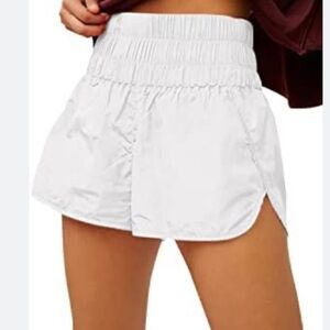 Free People movement The Way Home Shorts white Large NWOT #75 50% off w bundle